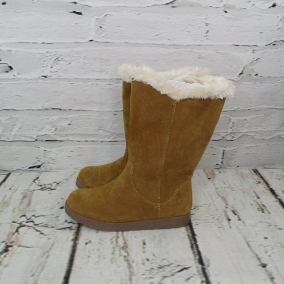 Universal Thread Suede Shearling Boots - Picture 6 of 9